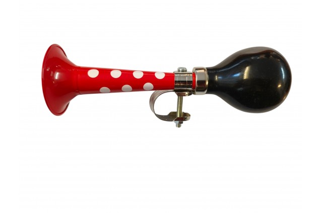 top velo σετ κόρνα και κάλυμμα σέλας κόκκινη πουά