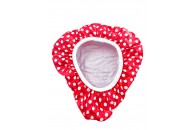 top velo σετ κόρνα και κάλυμμα σέλας κόκκινη πουά