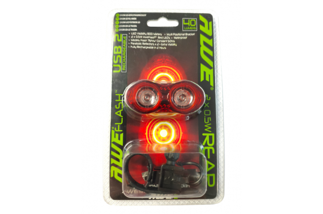 AWE οπισθ φανάρι με USB  360°